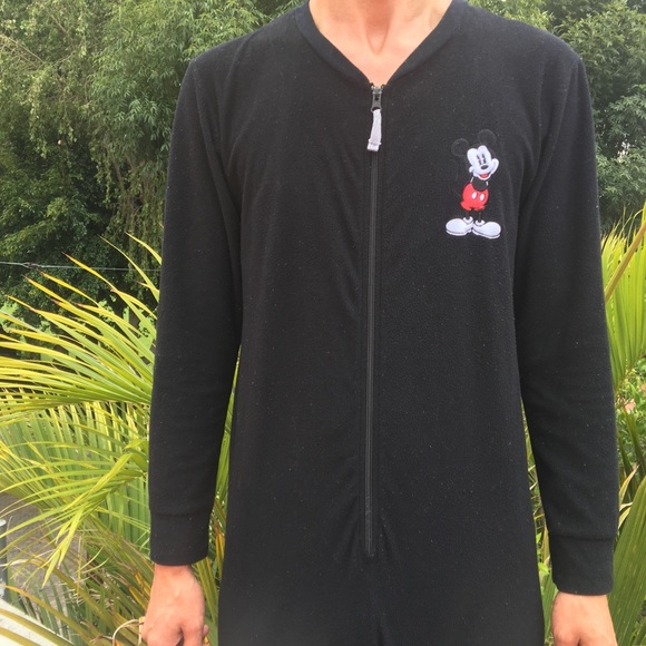 Disney Mickey Mouse Black unisex Onesie Large XL - Picture 3 of 6